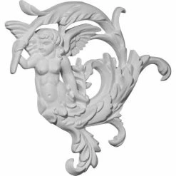 Ekena Angel Leaf Onlay Right ONL08X08X01AN-R, 8-1/4"W x 8-5/8"H x 7/8"D