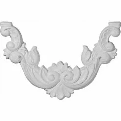 Ekena Kent Center Onlay ONL09X06KE, 9-7/8"W x 6-1/4"H x 1/2"D