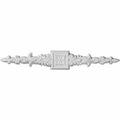 Ekena Floral Center Spread Onlay ONL10X01X01FL, 10-1/4"W x 1-5/8"H x 1/4"D