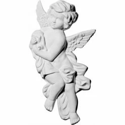 Ekena Pompeii Angel Corner Onlay ONL10X09X01PO-R, 10-5/8"W x 9-3/8"H x 1-1/8"D
