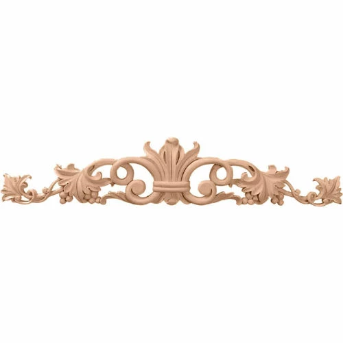 Ekena Small Marseille Center W/Scrolls ONL12X03X01MALW, 12"W x 3-1/2"H x 5/8"D 3 Ekena Small Marseille Center W/Scrolls ONL12X03X01MALW, 12"W x 3-1/2"H x 5/8"D