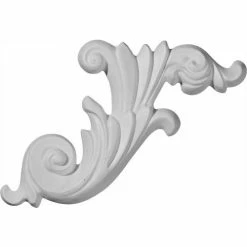 Ekena Loera Scroll Onlay ONL15X07LO-R, 15-3/4"W x 7-1/8"H