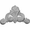 Ekena Bedford Beaded Scroll Onlay ONL16X08X02BE, 16-3/8"W x 8-3/4"H x 2"D -Cheap Moulding & Millwork Store EKE ONL16X08X02BE