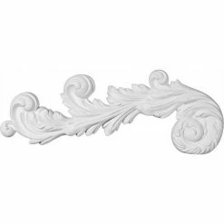 Ekena Edinburgh Scroll Onlay ONL17X07X01ED-L, 17-1/2"W x 7"H x 1-1/8"D