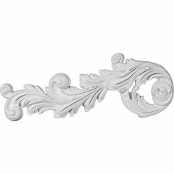 Ekena Paris Scroll Onlay ONL17X07X01PA-R, 17-3/4"W x 7-3/8"H x 1-1/8"D