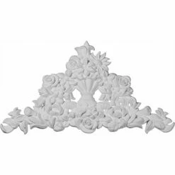 Ekena Swindon Flowers Center Onlay ONL18X09X01SW, 18-1/2"W x 9-7/8"H x 3/4"D