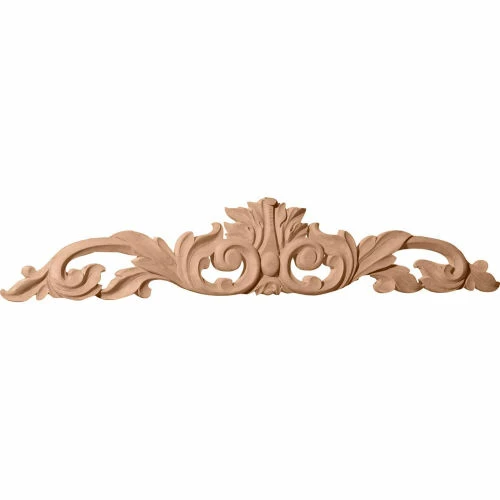 Ekena Medium Green Leaf Center W/Scrolls ONL24X05X01LFAL, 24-3/4"W x 5-1/8"H x 3/4"D 3 Ekena Medium Green Leaf Center W/Scrolls ONL24X05X01LFAL, 24-3/4"W x 5-1/8"H x 3/4"D
