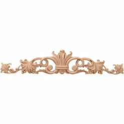 Ekena Medium Marseille Center W/Scrolls ONL24X05X01MALW, 24-1/2"W x 5-1/8"H x 3/4"D