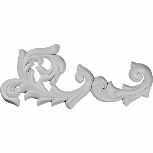 Ekena Sussex Flourish Onlay Right ONL26X10X01SU-R, 26-3/4"W x 10-3/4"H x 1-5/8"D 3 Ekena Sussex Flourish Onlay Right ONL26X10X01SU-R, 26-3/4"W x 10-3/4"H x 1-5/8"D