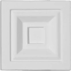 Ekena Eris Plinth Block PB03X03X01ER, 3-3/4"W x 3-3/4"H x 1-1/8"D