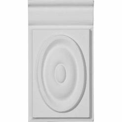 Ekena Giana Plinth Block PB03X07X01GI, 3-3/4"W x 7"H x 1-1/8"D