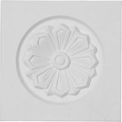 Ekena Emery Plinth Block PB04X04X01EM, 4-1/8"W x 4-1/8"H x 1"D