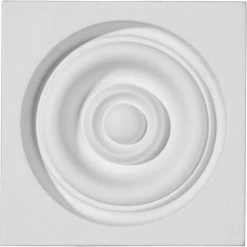 Ekena Reece Plinth Block PB04X04X01RE, 4-1/4"W x 4-1/4"H x 1-5/8"D