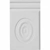 Ekena Adonis Bullseye Plinth Block PB05X09X01AD, 5-3/4"W x 9-3/8"H x 1"D