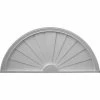 Ekena Half Round Sunburst Pediment PED40X18X01SB, 40"W x 18-1/8"H x 1-3/4"D