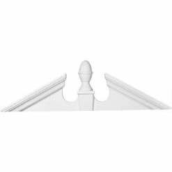 Ekena Pitch 6/12 Acorn Pediment PED57X16X04, 55-5/8"W x 12-7/8"H x 16-1/2"OH x 4-1/2"D