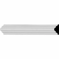 Ekena Classic Panel Moulding PML00X00CL, 7/8"H x 1/2"D x 96"L