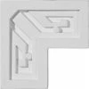 Ekena Eris Key Panel Moulding Corner PML03X03ER, 3-3/8"W x 3-3/8"H x 7/8"D