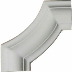 Ekena Ashford Smooth Panel Moulding Corner PML04X04AS, 4"W x 4"H x 1/2"D