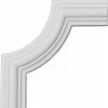 Ekena Bradford Smooth Panel Moulding Corner PML04X05BR, 4-1/8"H x 4-1/8"W