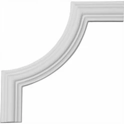 Ekena Bradford Smooth Panel Moulding Corner PML05X05BR, 5-7/8"H x 5-7/8"W