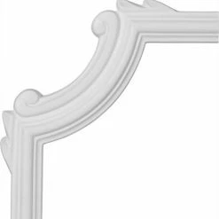 Ekena Bradford Wave Panel Moulding Corner PML06X06BR, 6-1/2"H x 6-1/2"W