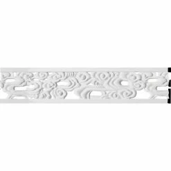 Ekena Flower Pierced Panel Moulding PML07X01FL, 7"H x 5/8"D x 94-1/2"L