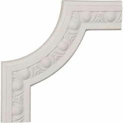 Ekena Raymond Egg & Dart Panel Moulding Corner PML08X08RA, 8"W x 8"H x 5/8"D