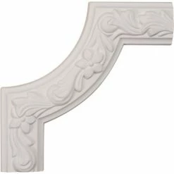 Ekena Sussex Floral Panel Moulding Corner PML08X08SU, 8"W x 8"H x 1-7/8"D