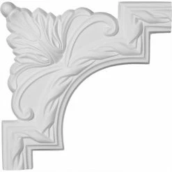 Ekena Jackson French Ribbon Panel Moulding Corner PML09X09JA, 9"W x 9"H