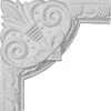 Ekena Milton Running Leaf Panel Moulding Corner PML09X09MI-2, 9-3/4"W x 9-3/4"H