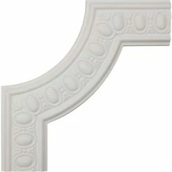Ekena Caputo Egg & Dart Panel Moulding Corner PML12X12CA, 12"W x 12"H x 3/4"D