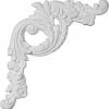 Ekena Tirana Panel Moulding Corner PML16X18TI-L, 16-1/2"W x 18-1/8"H x 1-1/4"D