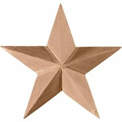 Ekena Galveston Star Rosette ROS02X02GLCH, 2-3/4"W x 2-3/4"H x 1/2"D