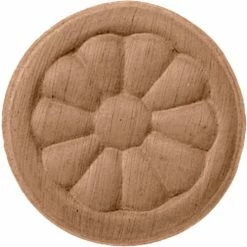 Ekena Reese Rosette ROS02X02RERW, 2-3/4"W x 2-3/4"H x 1/4"D