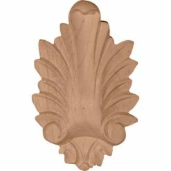 Ekena Small Hillsborough Center ROS02X03HIAL, 2-1/4"W x 3-7/8"H x 3/4"D