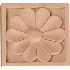 Ekena Small Medway Rosette ROS03X03MECH, 3"W x 3"H x 5/8"D