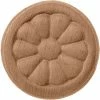 Ekena Reese Rosette ROS03X03REMA, 3-1/2"W x 3-1/2"H x 1/2"D -Cheap Moulding & Millwork Store EKE ROS03X03REMA