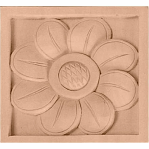 Ekena Small Sunflower Rosette ROS03X03X00SFCH, 3"W x 3"H x 5/8"D 3 Ekena Small Sunflower Rosette ROS03X03X00SFCH, 3"W x 3"H x 5/8"D