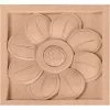 Ekena Small Sunflower Rosette ROS03X03X00SFLW, 3"W x 3"H x 5/8"D