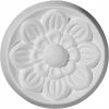 Ekena Small Flower Rosette ROS04FL, 3-7/8"OD
