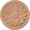 Ekena Bedford Rosette ROS04X04BEMA, 4-1/4"W x 4-1/4"H x 5/8"D