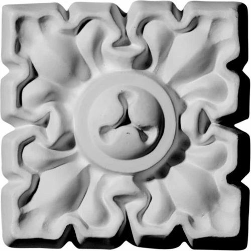 Ekena Leaf Rosette ROS04X04LE, 4-1/8"W x 4-1/8"H x 3/4"D 3 Ekena Leaf Rosette ROS04X04LE, 4-1/8"W x 4-1/8"H x 3/4"D