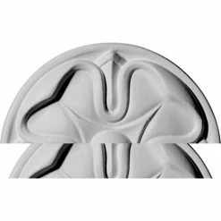 Ekena Flower Rosette ROS05X01FL, 5"OD x 3/4"D