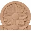 Ekena Bedford Rosette ROS05X05BERW, 5"W x 5"H x 3/4"D -Cheap Moulding & Millwork Store EKE ROS05X05BERW