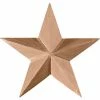 Ekena Galveston Star Rosette ROS05X05GLCH, 5"W x 5"H x 3/4"D -Cheap Moulding & Millwork Store EKE ROS05X05GLCH