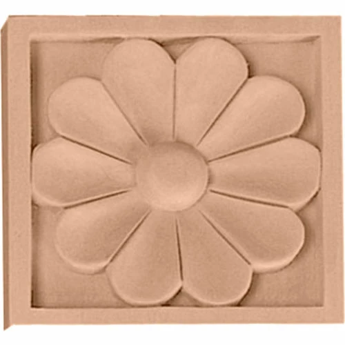 Ekena Large Medway Rosette ROS05X05MEMA, 5-1/8"W x 5-1/8"H x 1"D 3 Ekena Large Medway Rosette ROS05X05MEMA, 5-1/8"W x 5-1/8"H x 1"D
