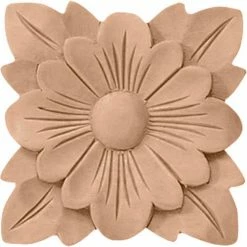 Ekena Springtime Rosette ROS05X05SPAL, 5"W x 5"H x 3/4"D