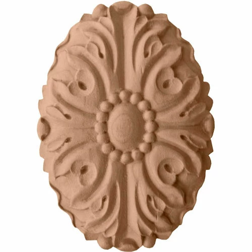 Ekena Ashford Oval Rosette ROS05X07ASCH, 3-1/2"W x 4-7/8"H x 1"D 3 Ekena Ashford Oval Rosette ROS05X07ASCH, 3-1/2"W x 4-7/8"H x 1"D