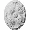 Ekena Kinsley Oval Rosette ROS06X05KI, 6-1/8"W x 4-1/2"H x 3/4"D -Cheap Moulding & Millwork Store EKE ROS06X05KI